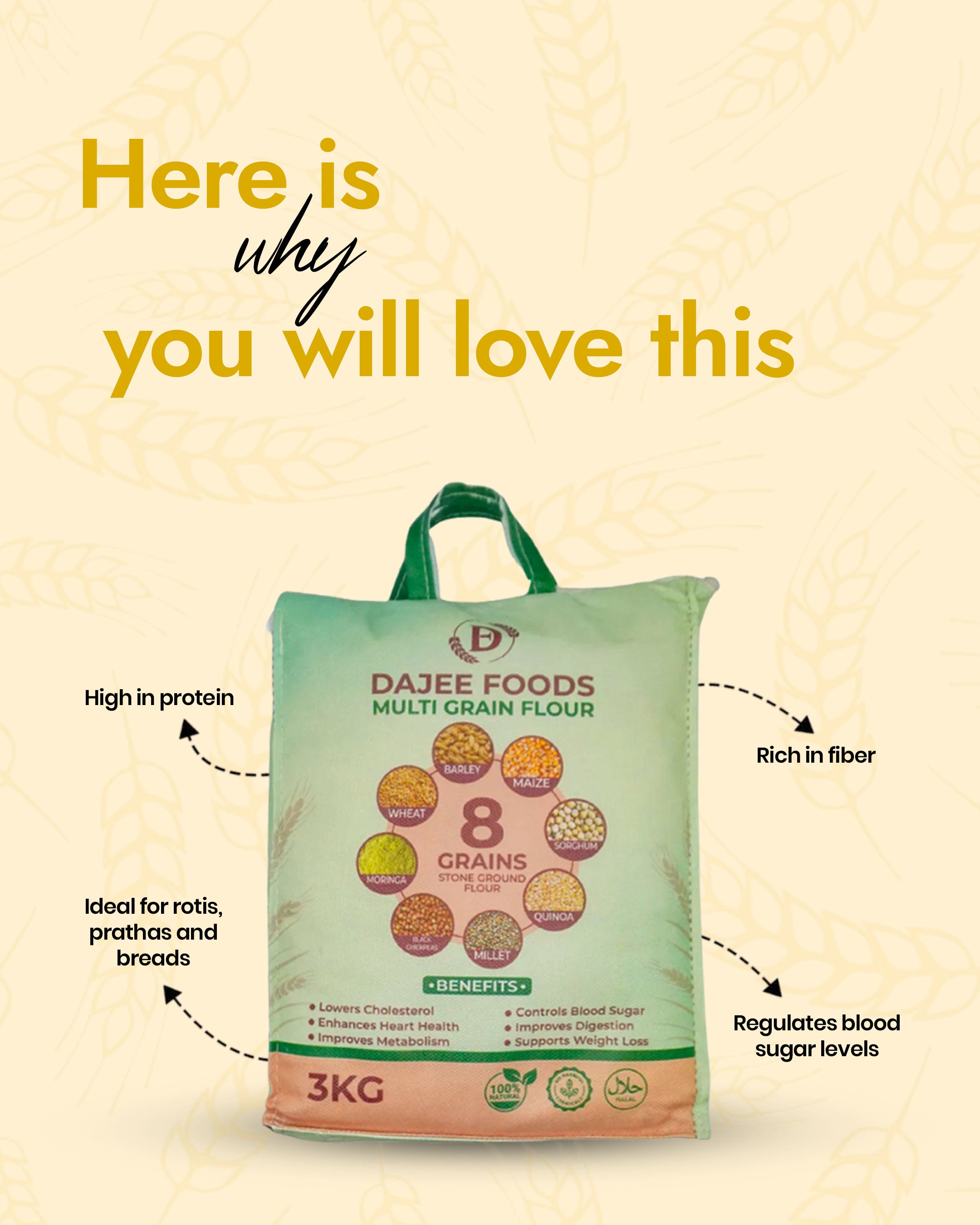Multigrain Flour | 100% Natural, Stone-Ground & Whole Grain