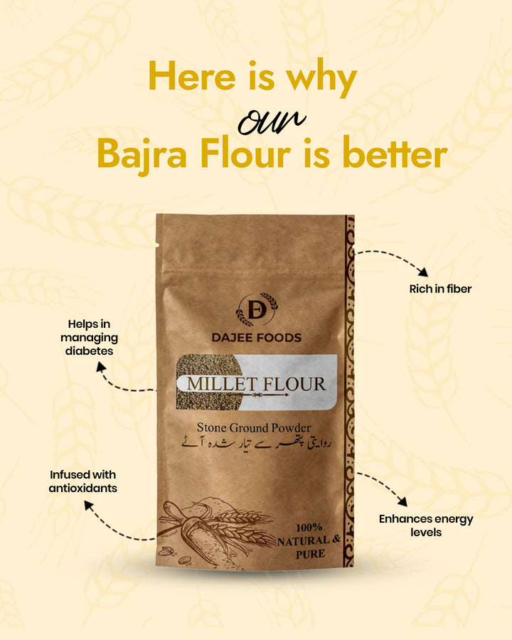 Millet Flour (باجرہ) | 100% Natural, Stone-Ground & Gluten-Free