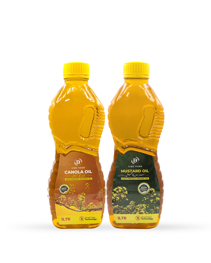 Dajee Foods Mustard Oil + Canola Oil Bundle