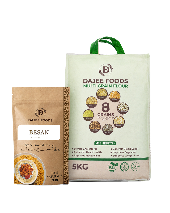 Multigrain Flour (5 kg) + Besan Flour (1 kg)