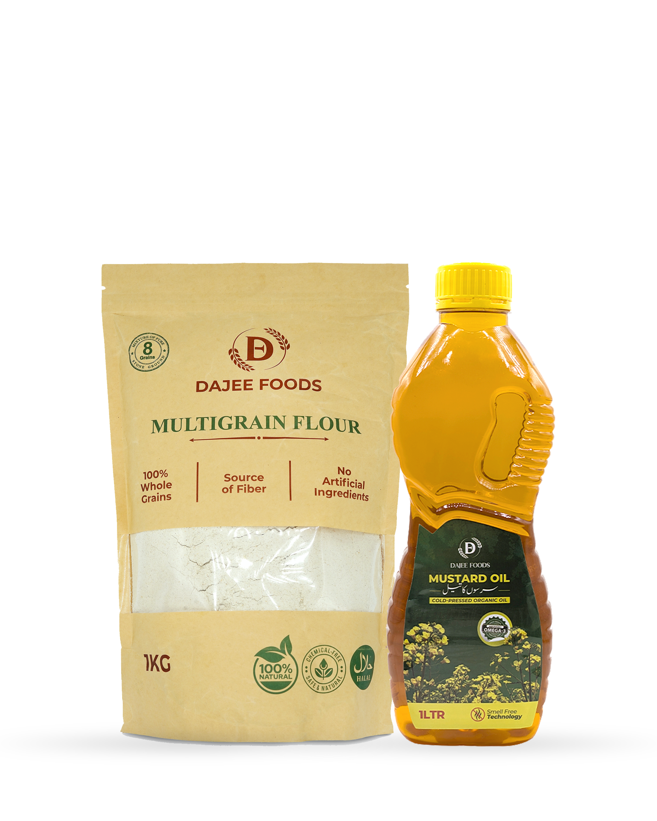 Multigrain Flour (1 kg) + Mustard Oil (1 L)