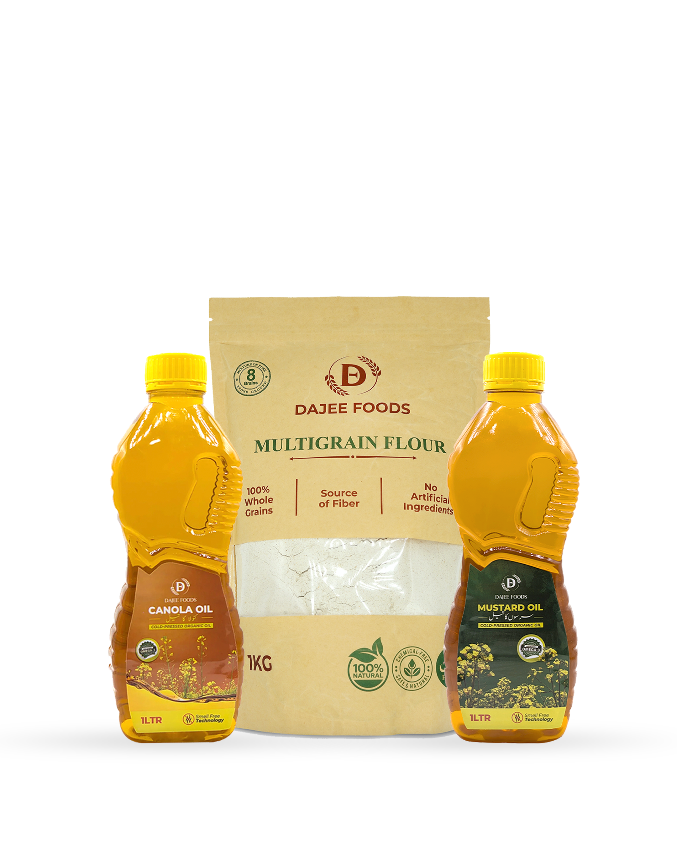 Multigrain Flour + Mustard Oil + Canola Oil