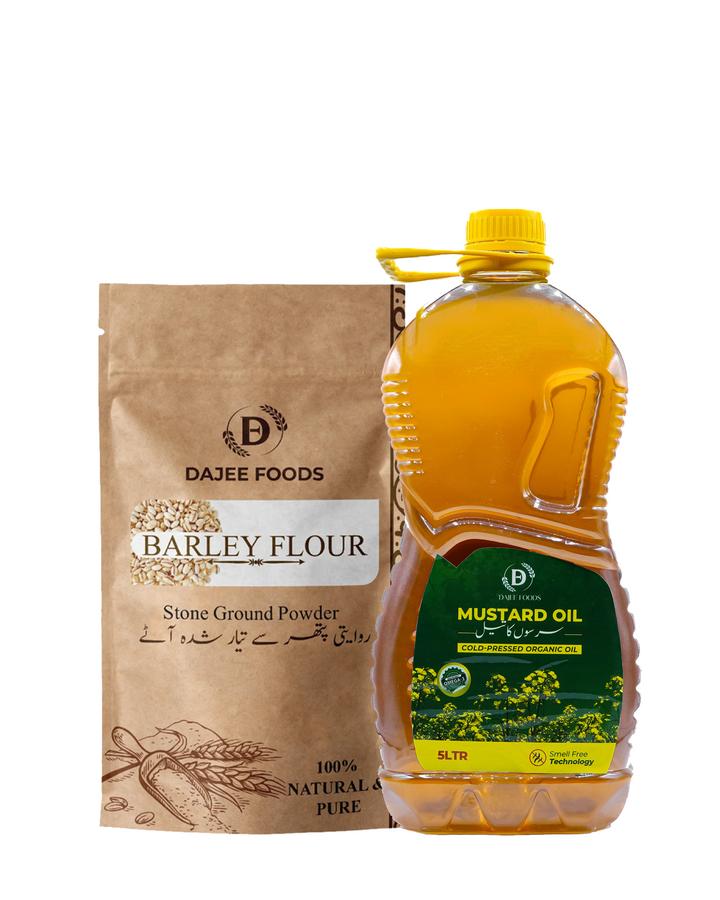 Mustard Oil (5 L) + Barley Flour (1 kg)