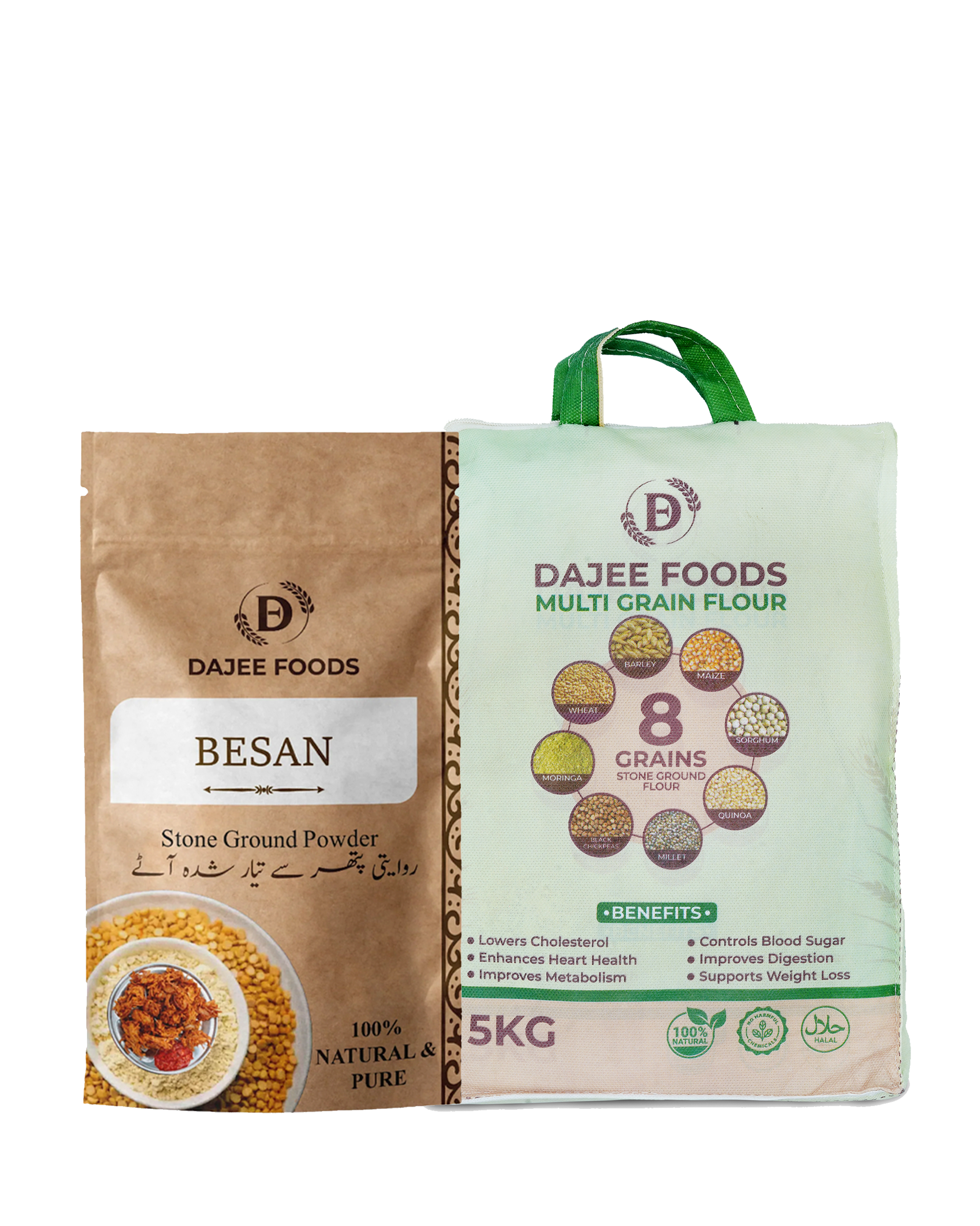 Multigrain Flour (5 kg) + Besan Flour (1 kg)
