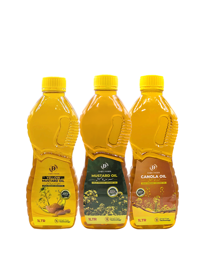Mustard Oil, Canola Oil & Yellow Mustard Oil