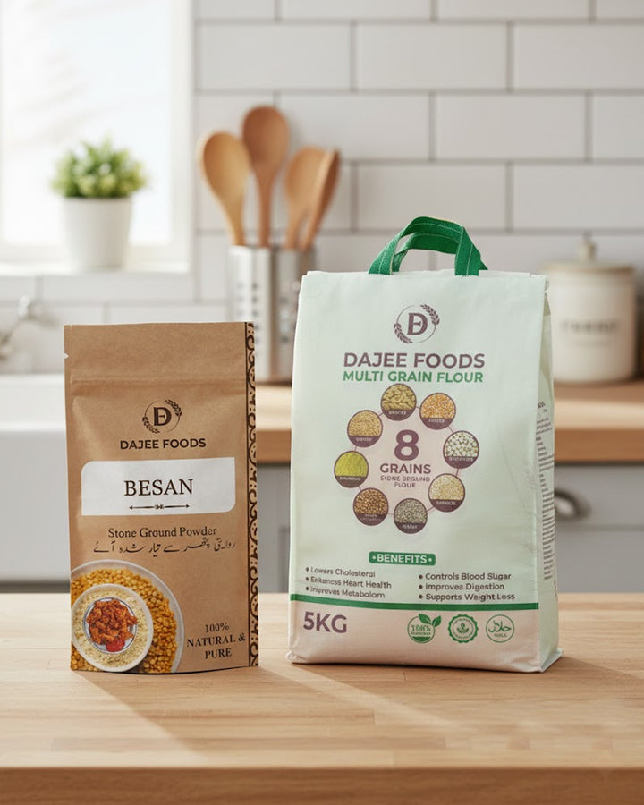 Multigrain Flour (5 kg) + Besan Flour (1 kg)