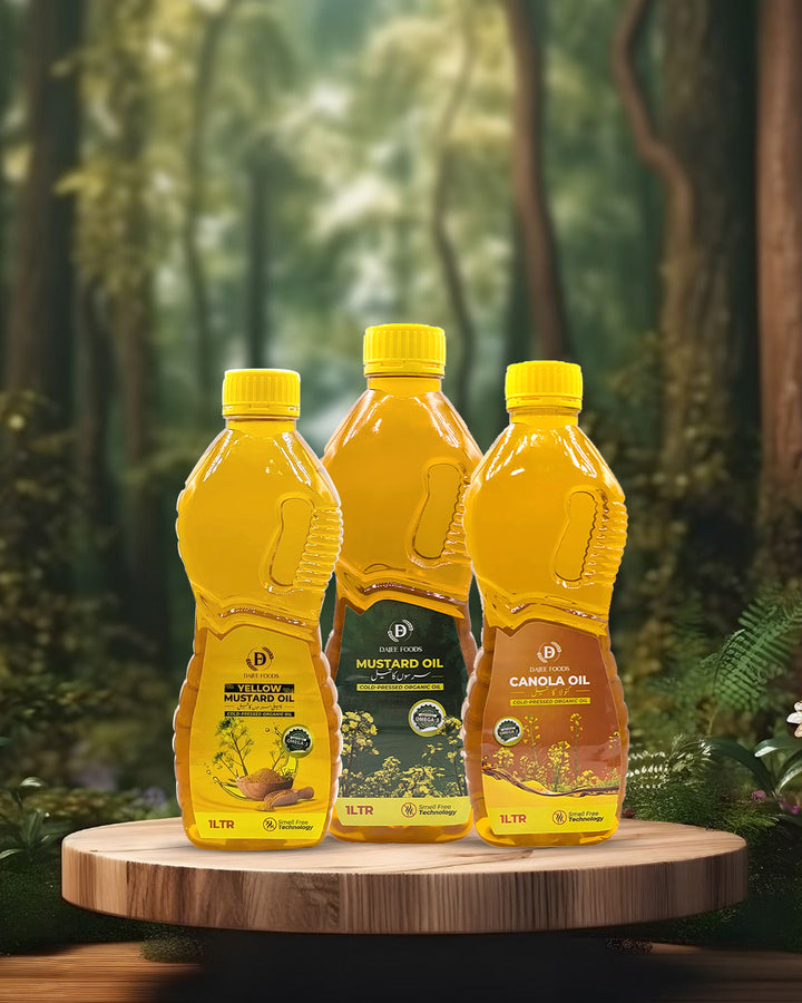 Mustard Oil, Canola Oil & Yellow Mustard Oil