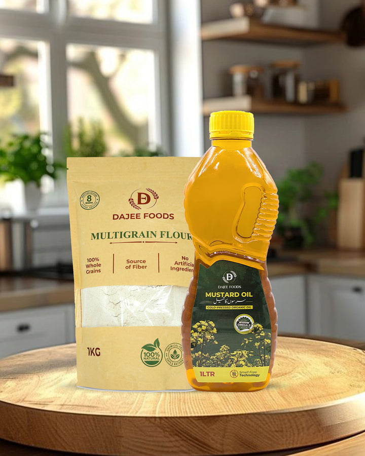 Multigrain Flour (1 kg) + Mustard Oil (1 L)
