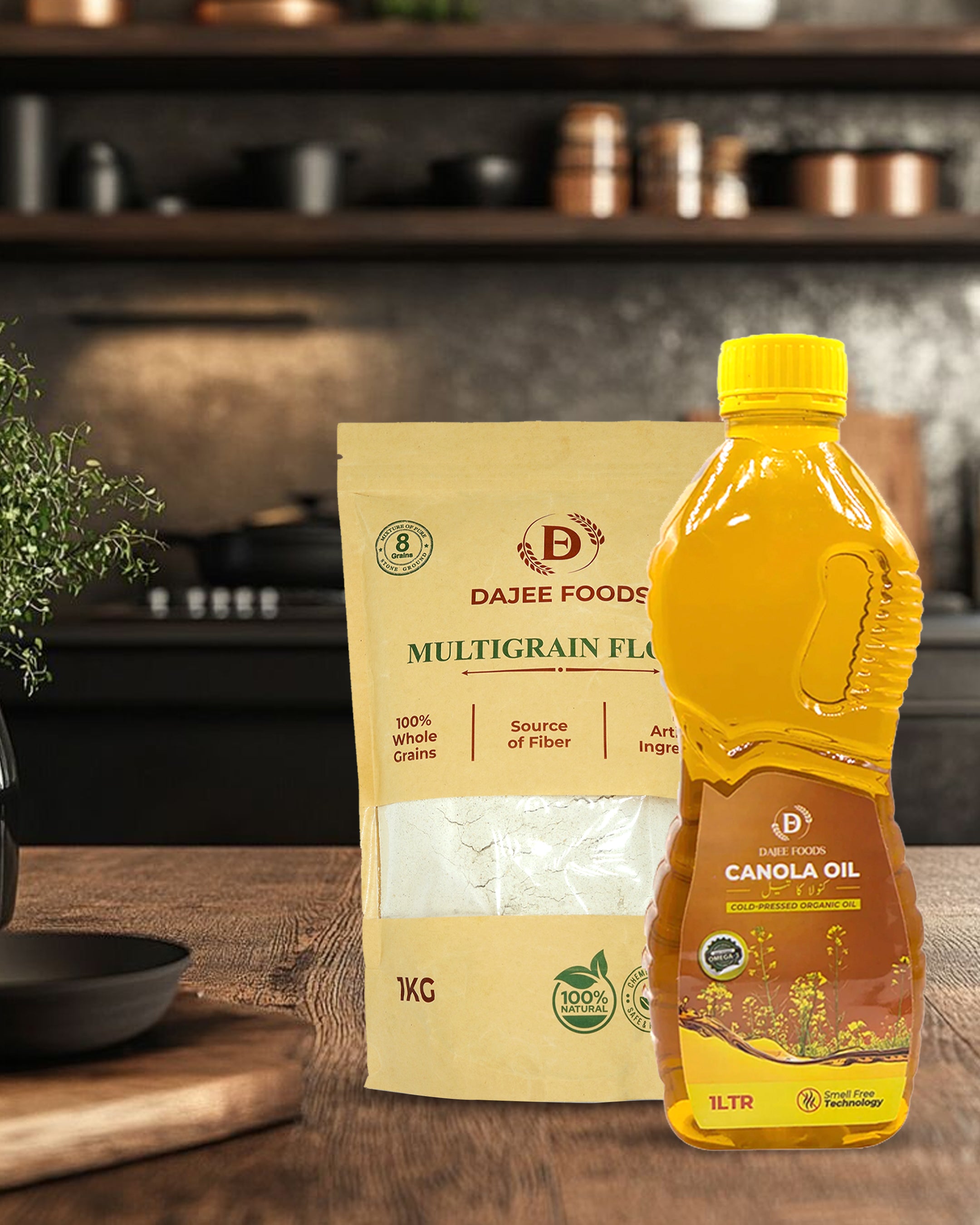 Multigrain Flour (1 kg) + Canola Oil (1 L)
