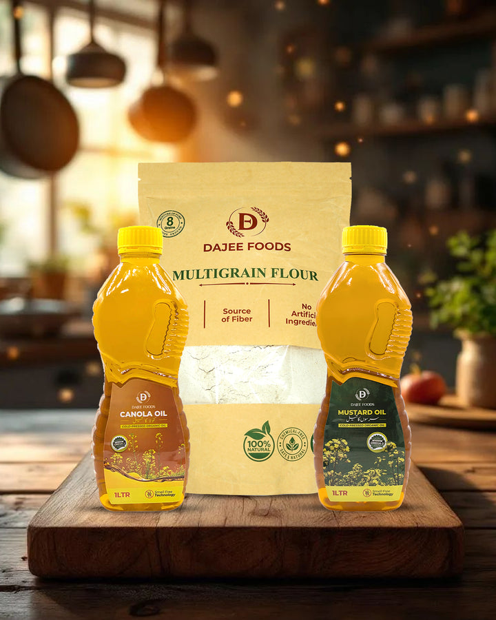 Multigrain Flour + Mustard Oil + Canola Oil