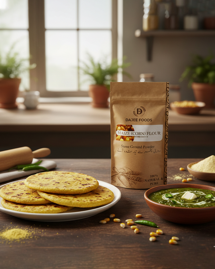 Maize Flour (مکئی) | 100% Natural, Stone-Ground & Whole Grain