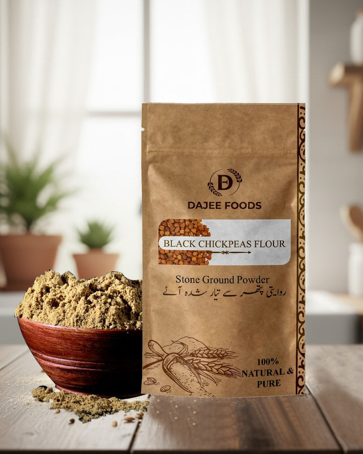 Black Chickpeas Flour (کالے چنے) | 100% Natural, Stone-Ground & Gluten-Free