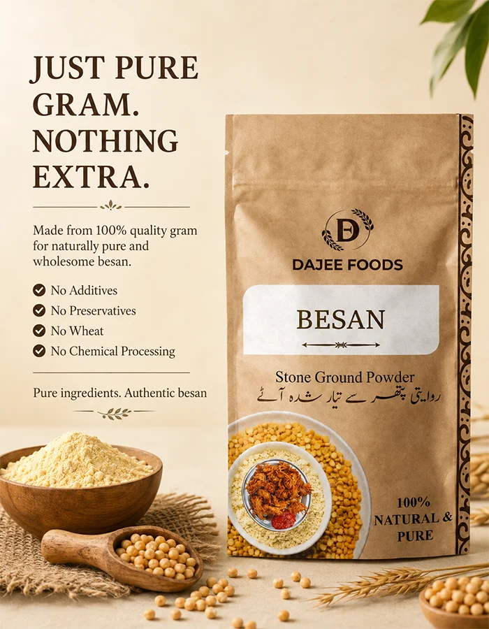 Gram Flour/ Besan (بیسن) | 100% Natural, Stone-Ground & Gluten-Free