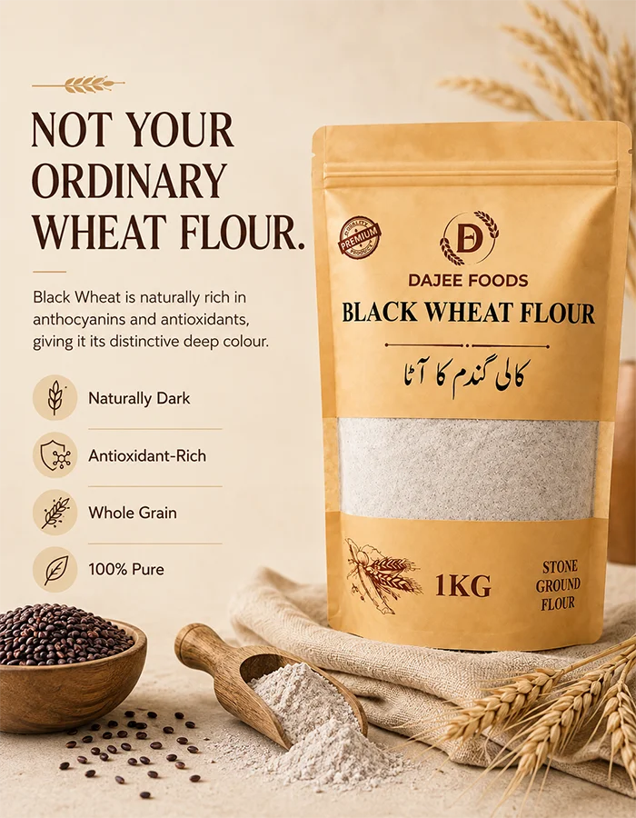 Black Wheat Flour | Diabetic Friendly , Stone-Ground and Whole Grain