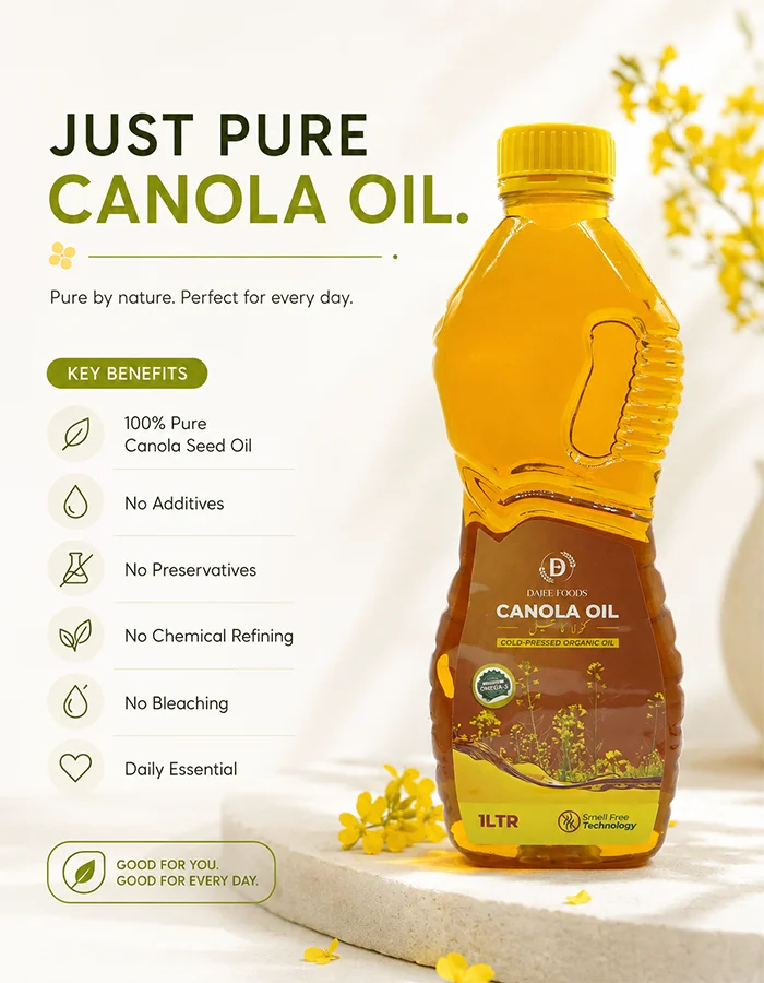 Canola Oil – Light, Pure & Heart-Friendly