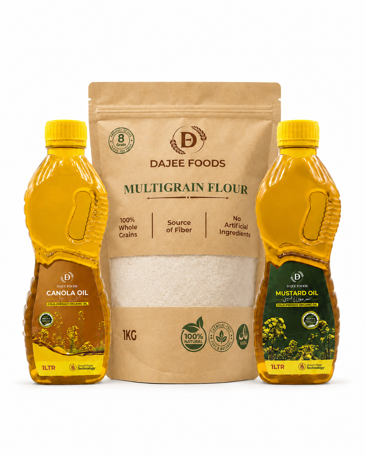 Multigrain Flour + Mustard Oil + Canola Oil