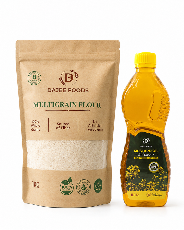 Multigrain Flour (1 kg) + Mustard Oil (1 L)