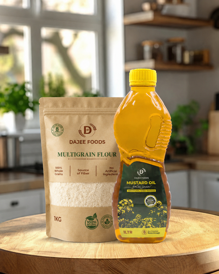 Multigrain Flour (1 kg) + Mustard Oil (1 L)