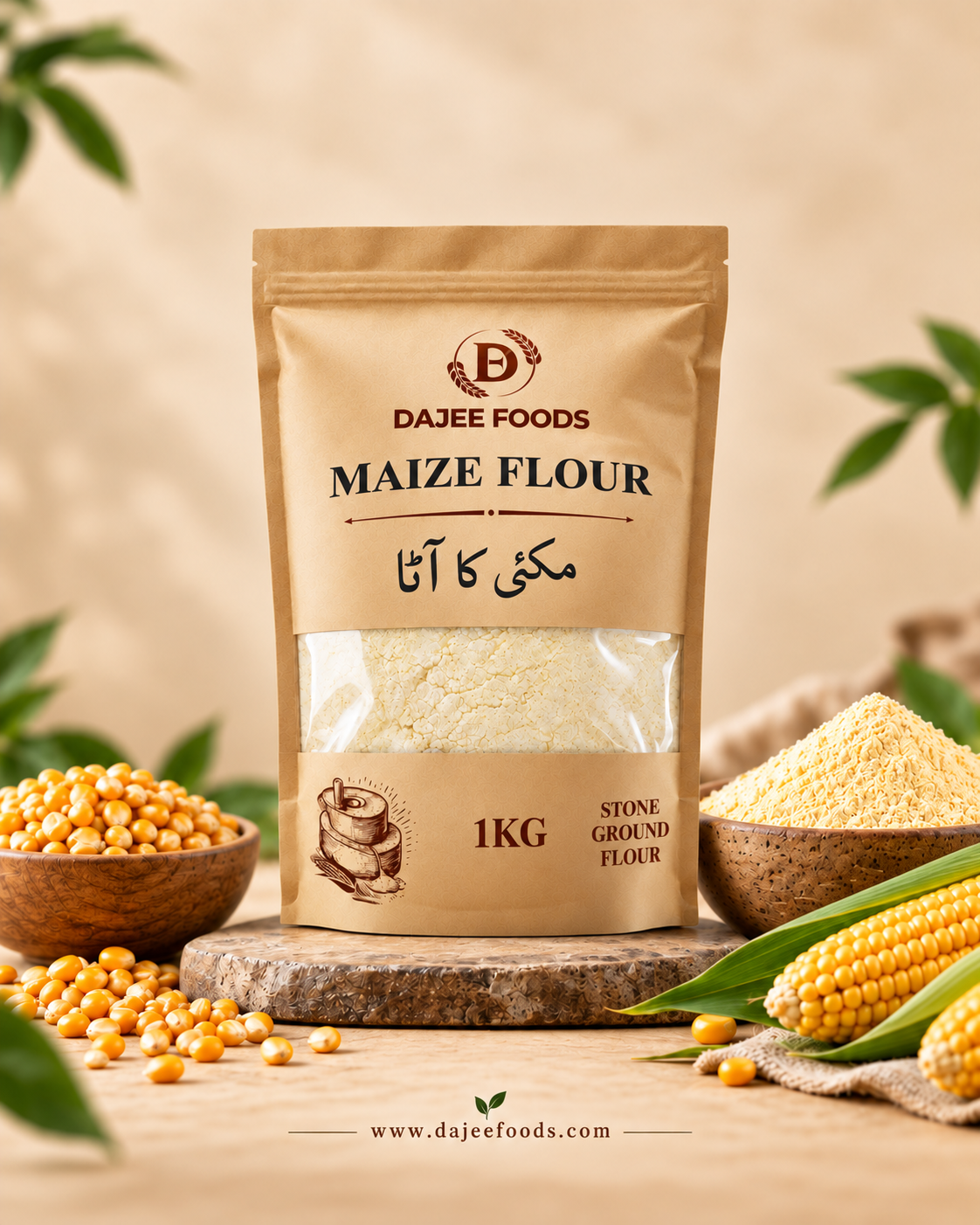 Maize Flour (مکئی) | 100% Natural, Stone-Ground & Whole Grain