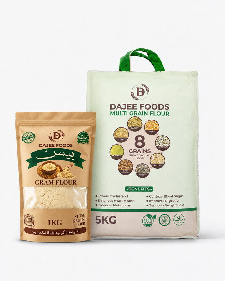 Multigrain Flour (5 kg) + Besan Flour (1 kg)