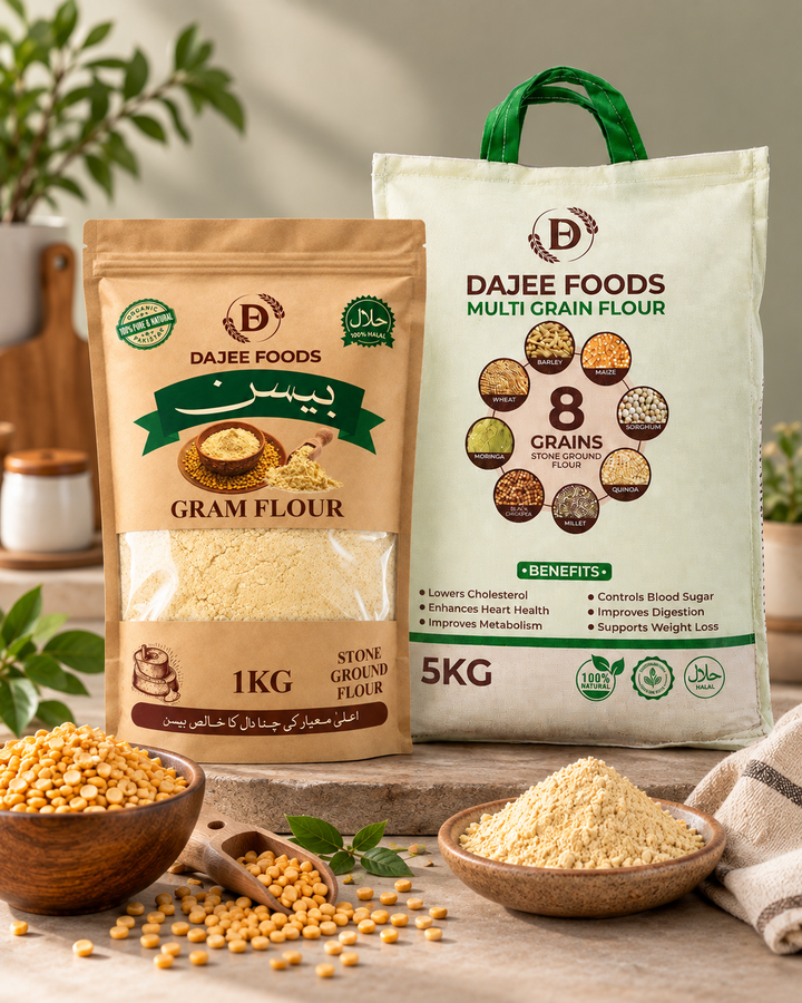 Multigrain Flour (5 kg) + Besan Flour (1 kg)