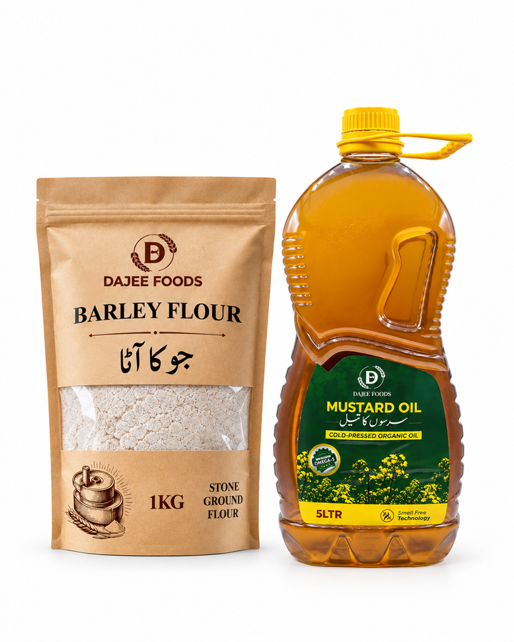 Mustard Oil (5 L) + Barley Flour (1 kg)