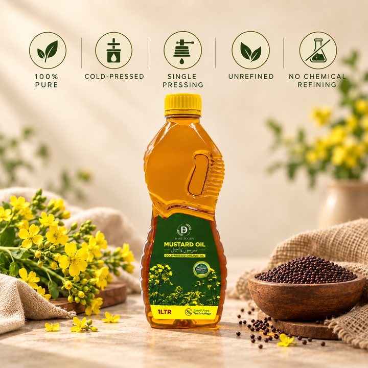 Mustard (سرسوں) Oil | 100% Pure, Cold-Pressed & Unrefined