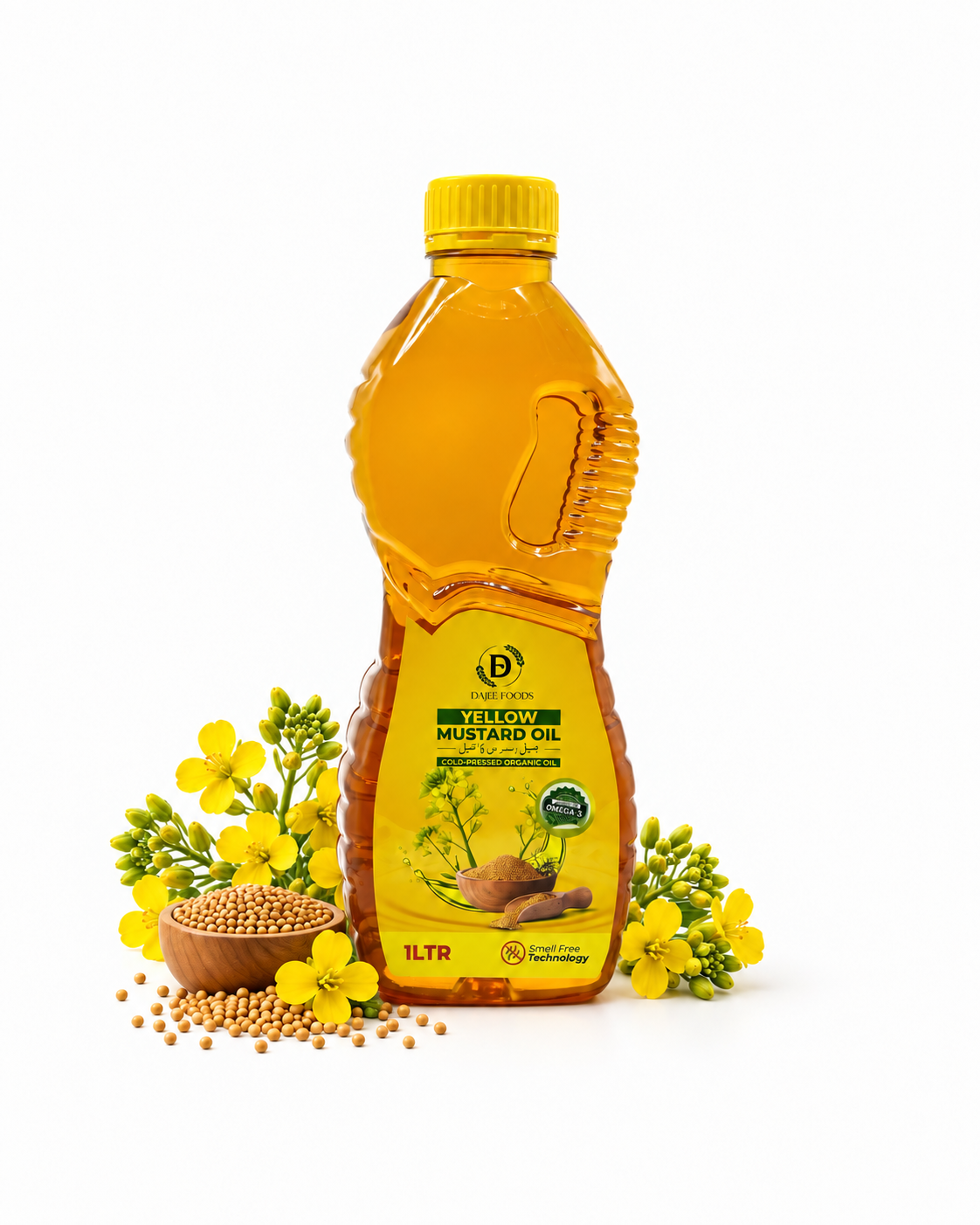 Yellow Mustard (سرسوں) Oil | 100% Pure, Cold-Pressed & Unrefined