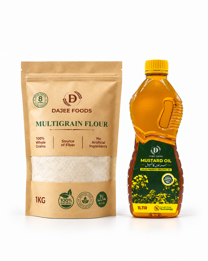 Multigrain Flour (1 kg) + Mustard Oil (1 L)