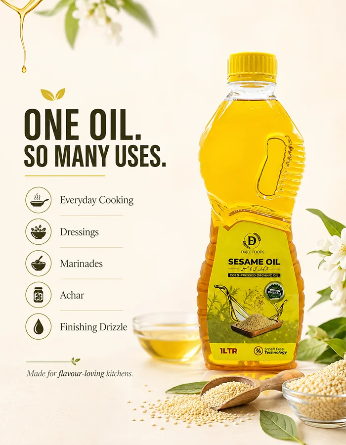 Sesame (تل) Oil | 100% Pure, Cold-Pressed & Unrefined