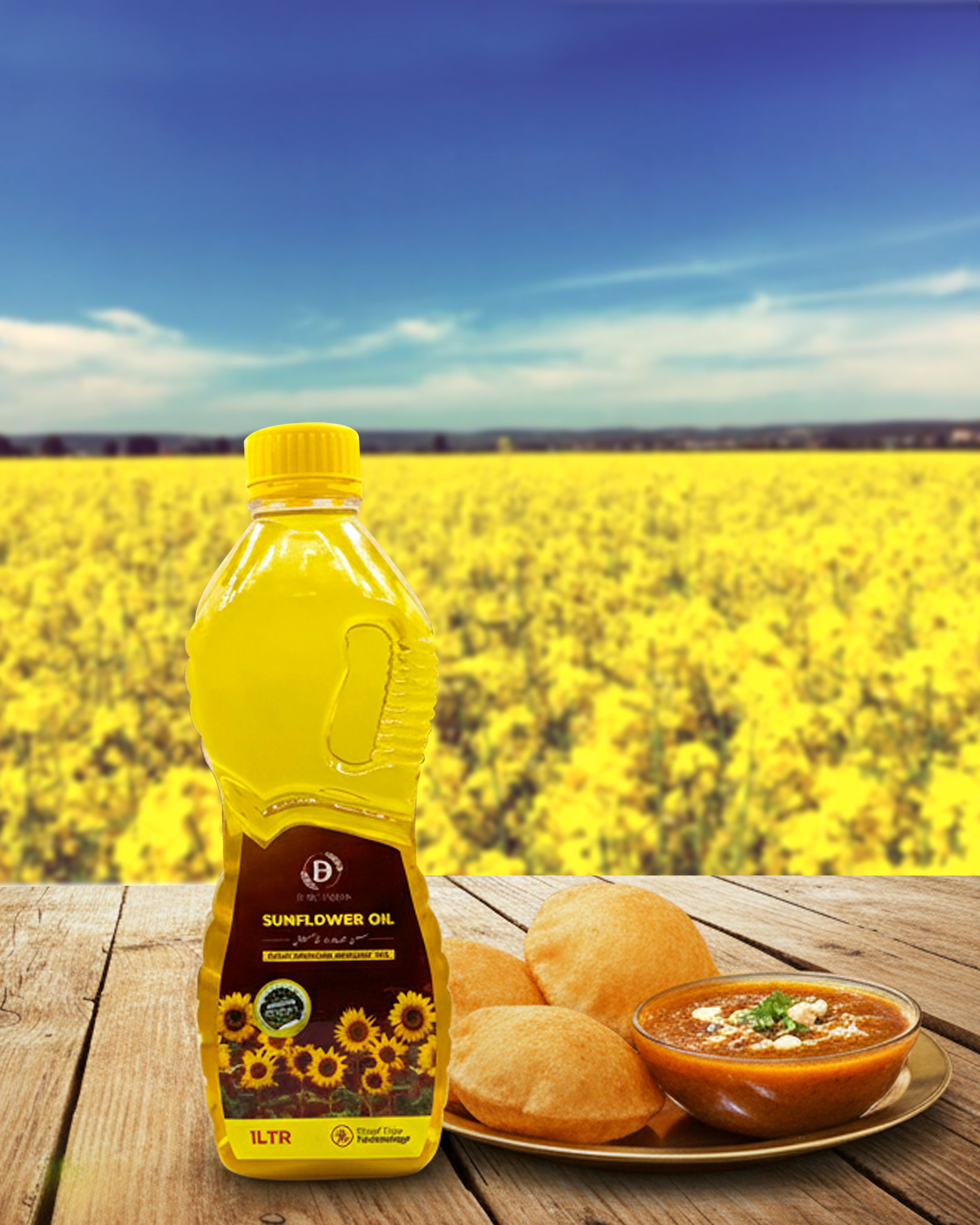 Sun Flower (سورج مکھی) Oil | 100% Pure, Cold-Pressed & Unrefined